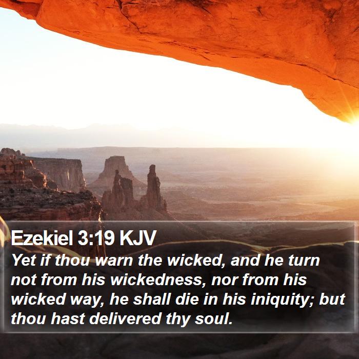 Ezekiel 3:19 KJV Bible Study