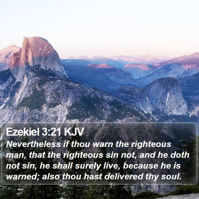 Ezekiel 3:21 KJV Bible Study