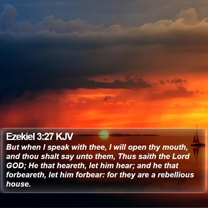 Ezekiel 3:27 KJV Bible Study