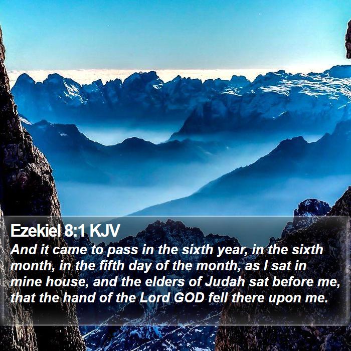 Ezekiel 8:1 KJV Bible Study