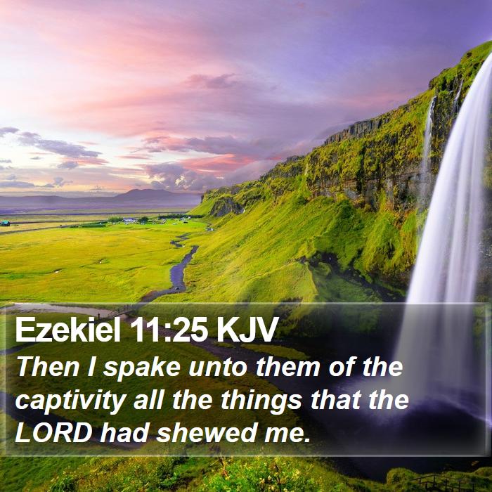 Ezekiel 11:25 KJV Bible Study