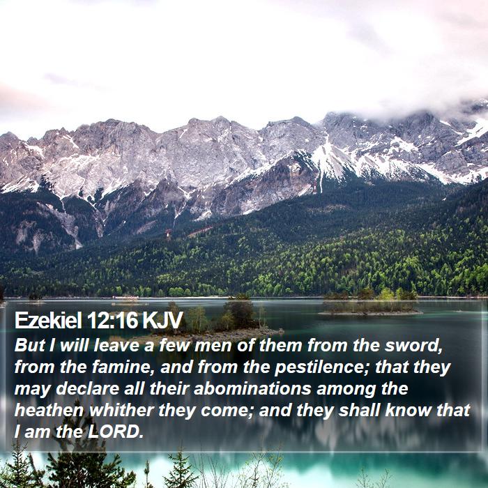 Ezekiel 12:16 KJV Bible Study