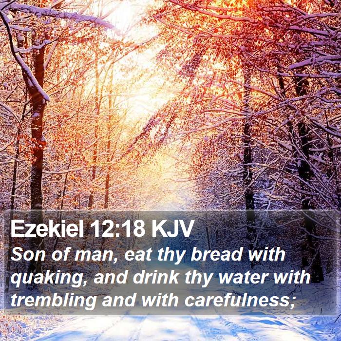 Ezekiel 12:18 KJV Bible Study