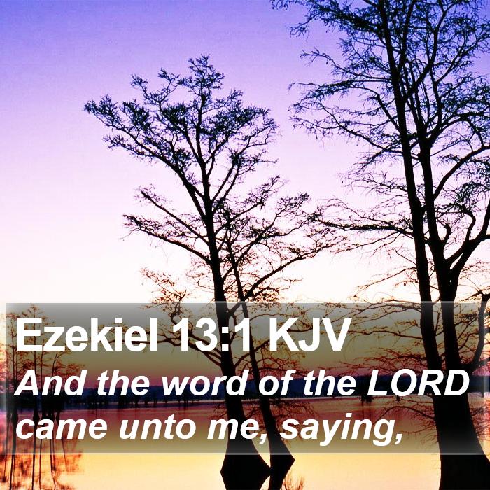 Ezekiel 13:1 KJV Bible Study