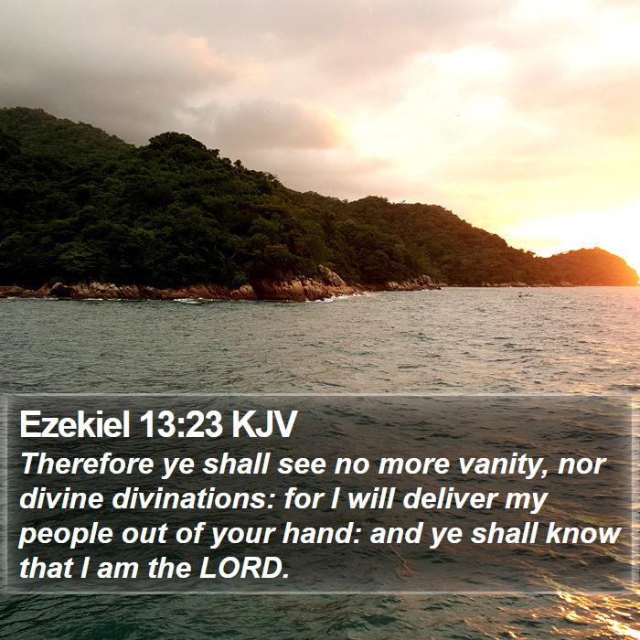 Ezekiel 13:23 KJV Bible Study