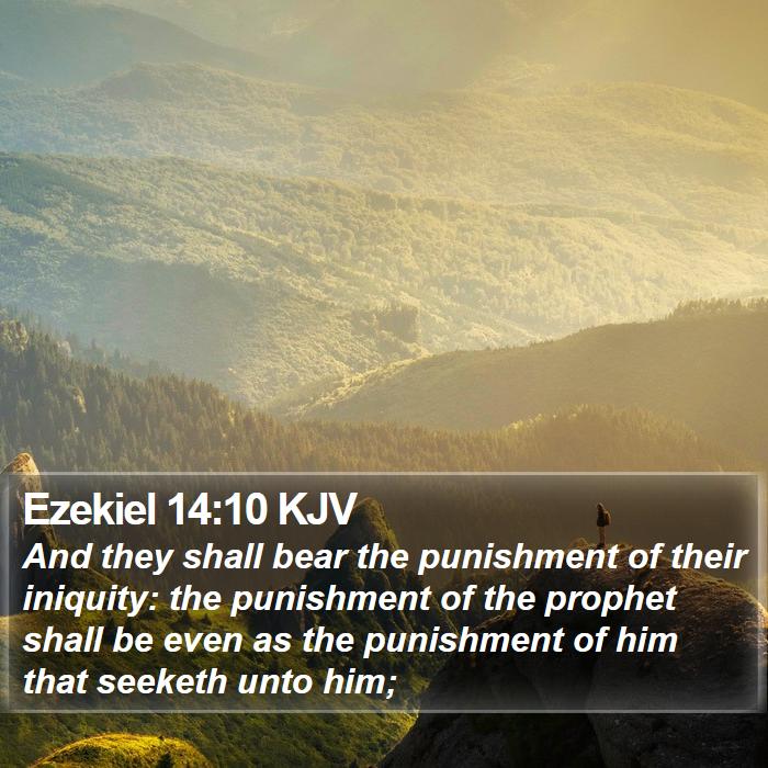 Ezekiel 14:10 KJV Bible Study