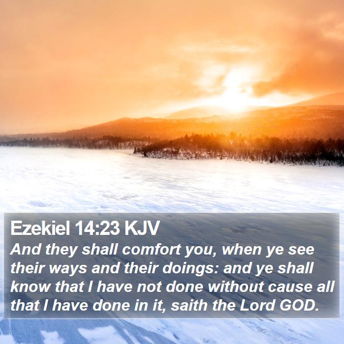 Ezekiel 14:23 KJV Bible Study