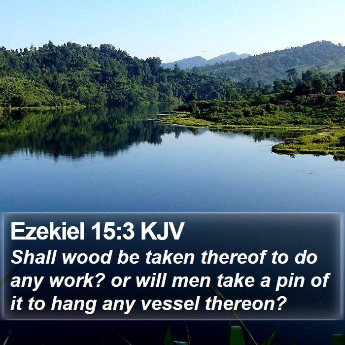 Ezekiel 15:3 KJV Bible Study