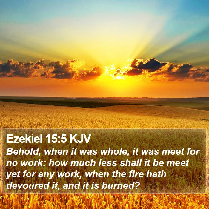 Ezekiel 15:5 KJV Bible Study