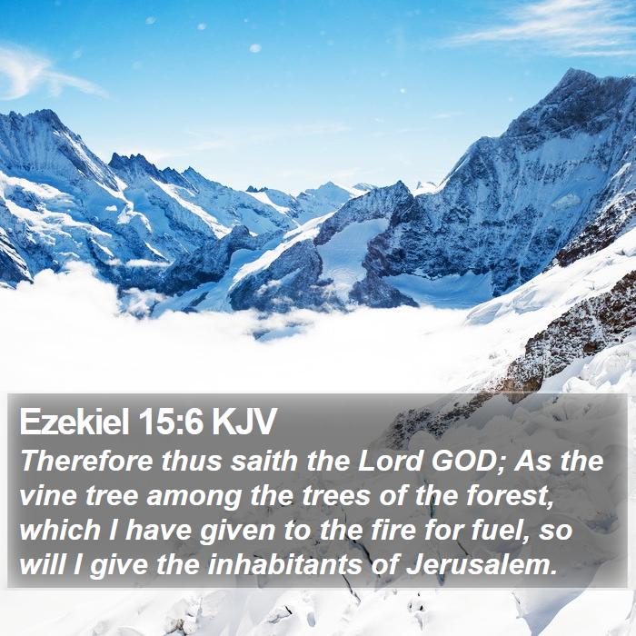 Ezekiel 15:6 KJV Bible Study