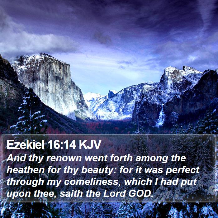 Ezekiel 16:14 KJV Bible Study