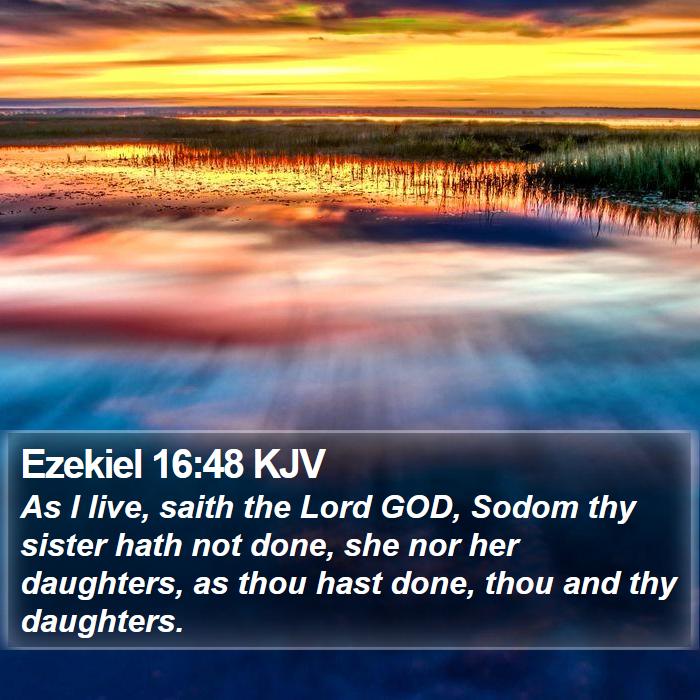 Ezekiel 16:48 KJV Bible Study