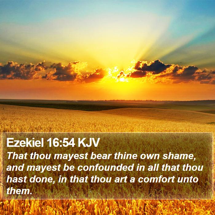 Ezekiel 16:54 KJV Bible Study