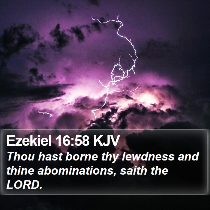 Ezekiel 16:58 KJV Bible Study