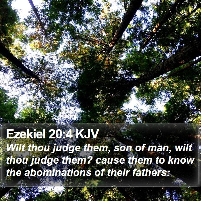 Ezekiel 20:4 KJV Bible Study