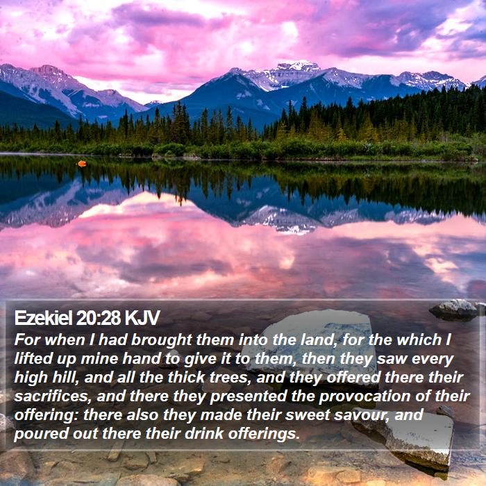 Ezekiel 20:28 KJV Bible Study