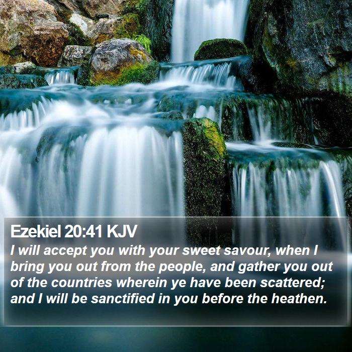 Ezekiel 20:41 KJV Bible Study