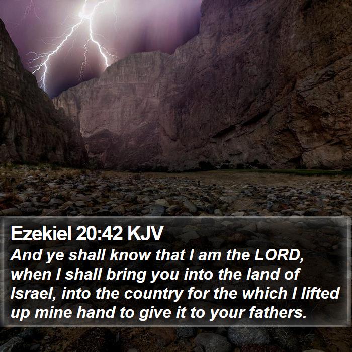 Ezekiel 20:42 KJV Bible Study