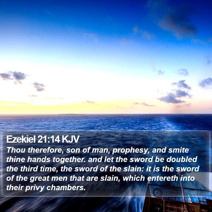 Ezekiel 21:14 KJV Bible Study