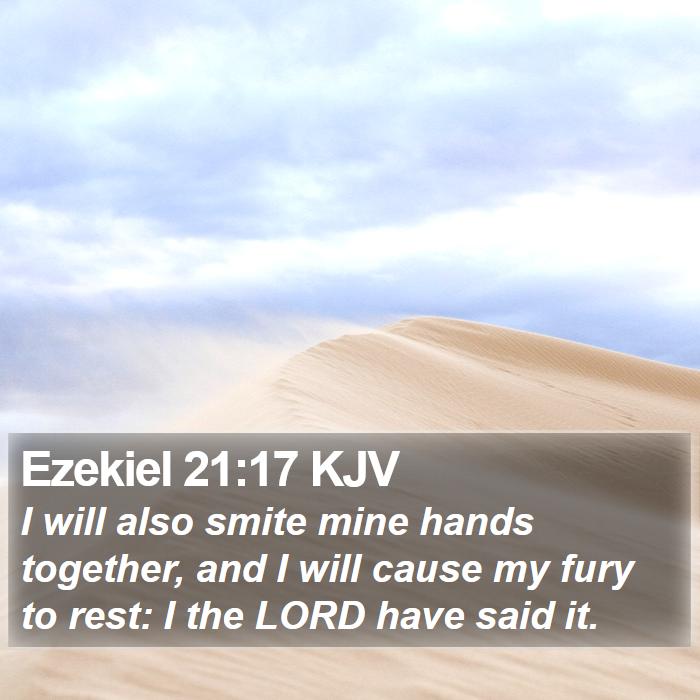 Ezekiel 21:17 KJV Bible Study