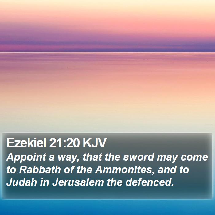 Ezekiel 21:20 KJV Bible Study