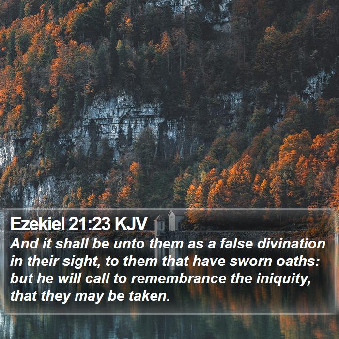 Ezekiel 21:23 KJV Bible Study