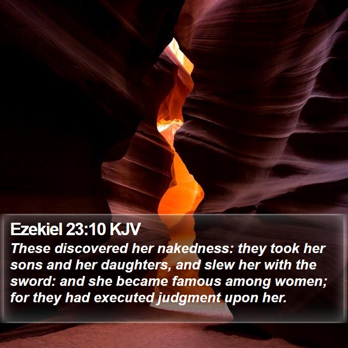 Ezekiel 23:10 KJV Bible Study