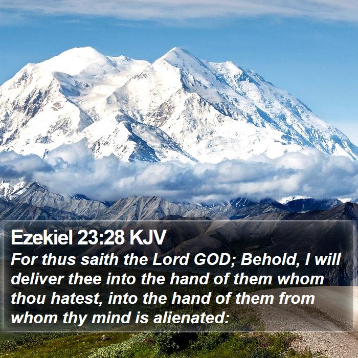 Ezekiel 23:28 KJV Bible Study