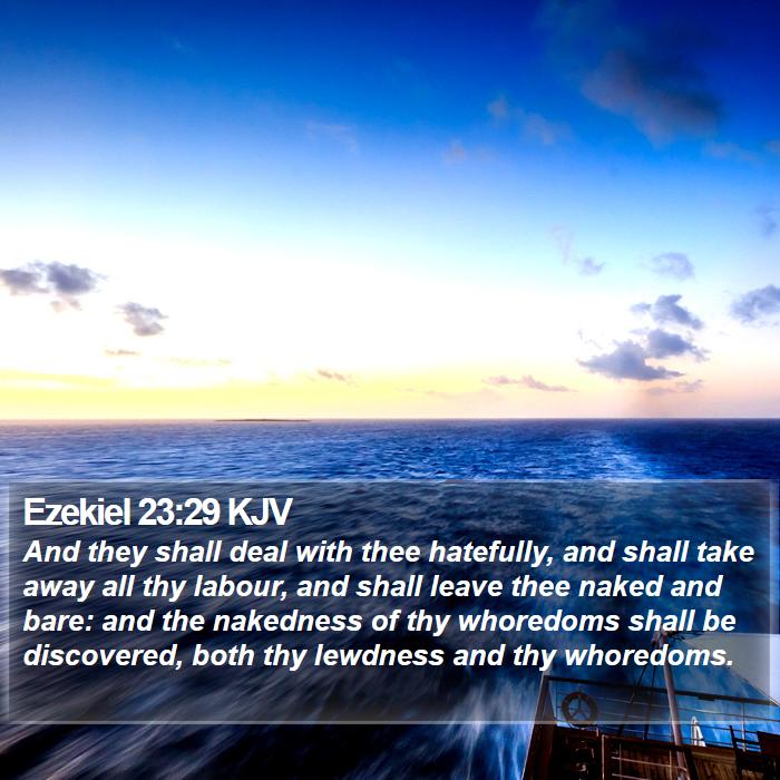 Ezekiel 23:29 KJV Bible Study