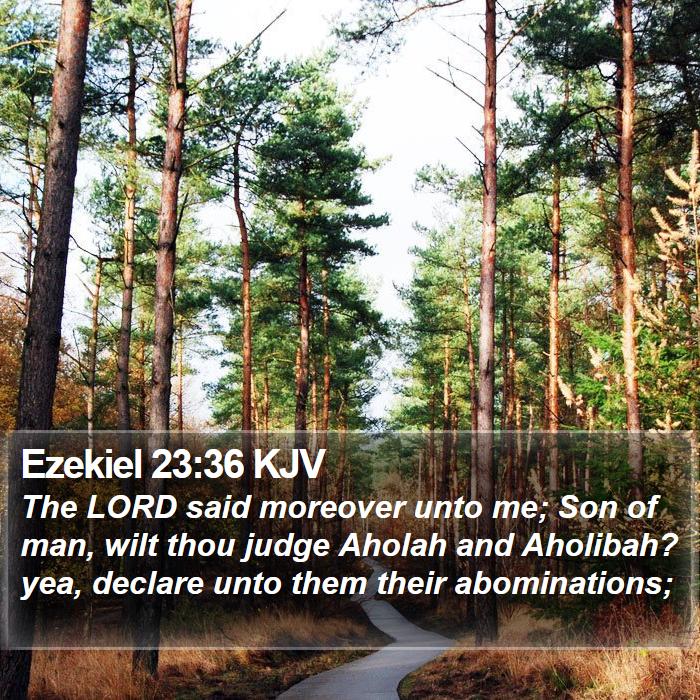 Ezekiel 23:36 KJV Bible Study