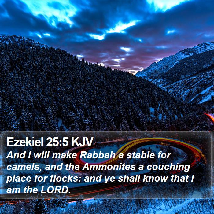 Ezekiel 25:5 KJV Bible Study