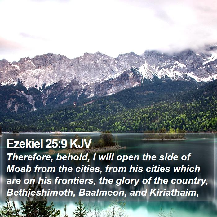 Ezekiel 25:9 KJV Bible Study