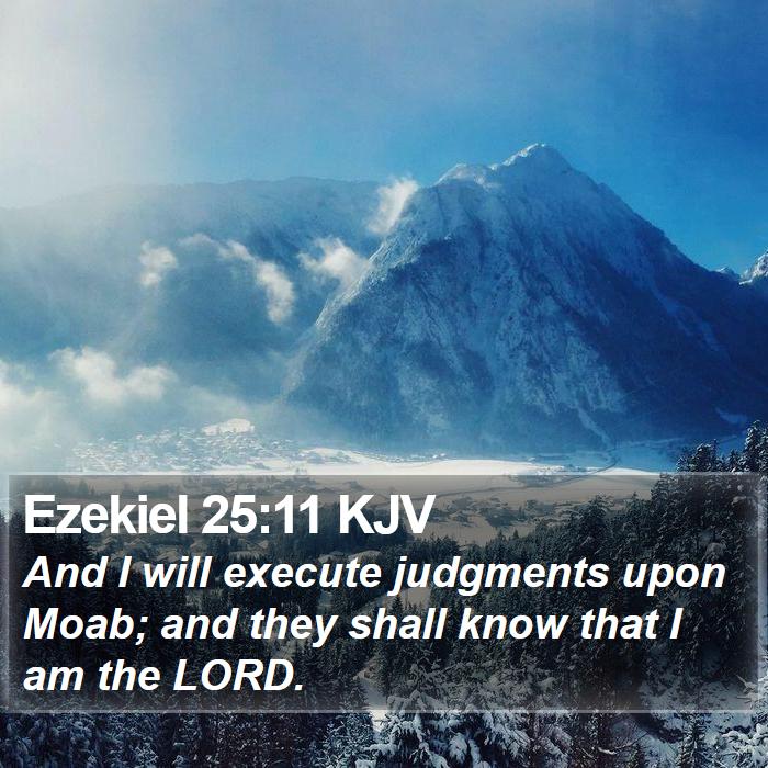 Ezekiel 25:11 KJV Bible Study