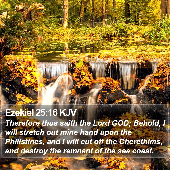 Ezekiel 25:16 KJV Bible Study