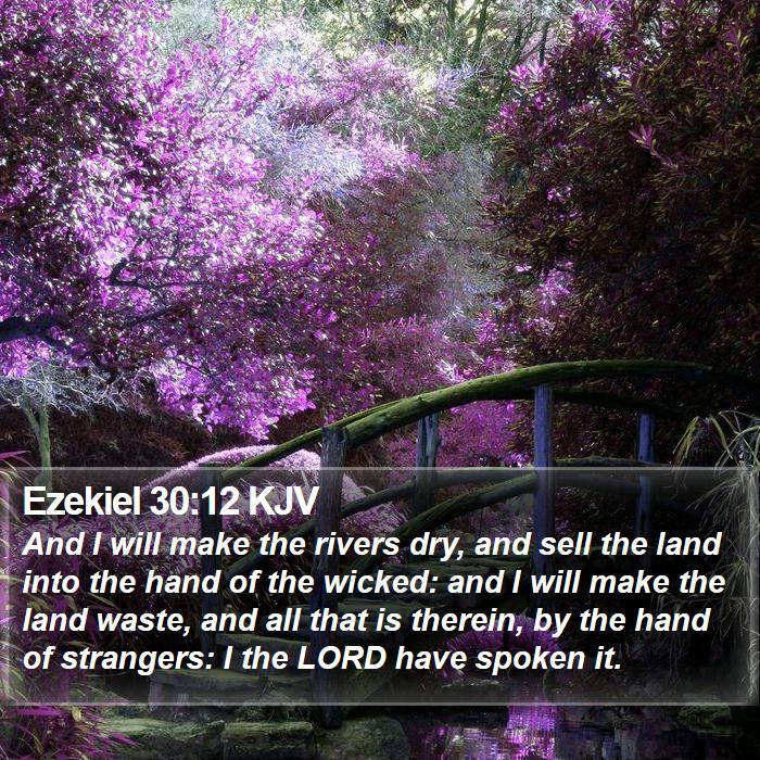Ezekiel 30:12 KJV Bible Study