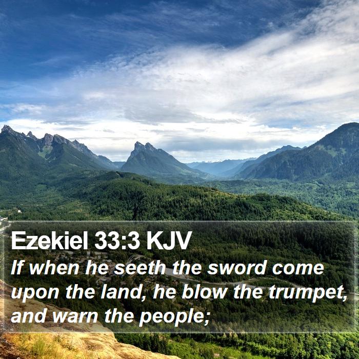 Ezekiel 33:3 KJV Bible Study