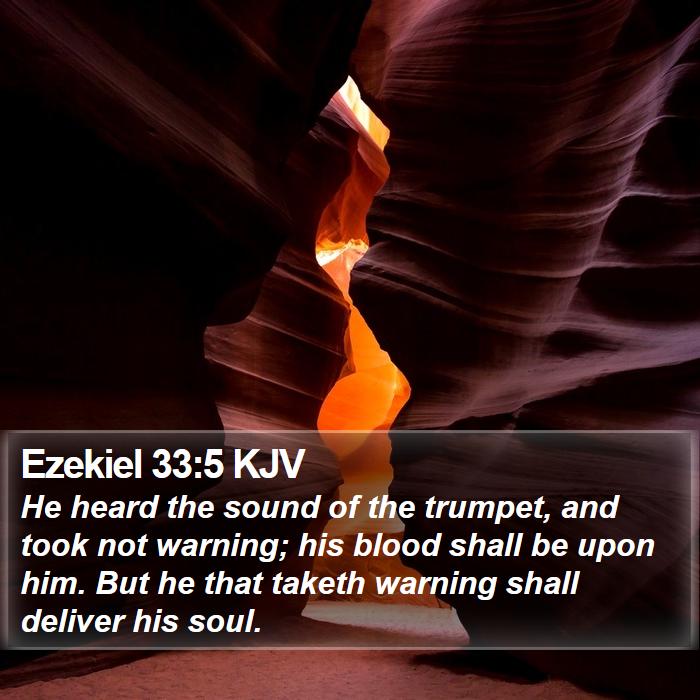 Ezekiel 33:5 KJV Bible Study