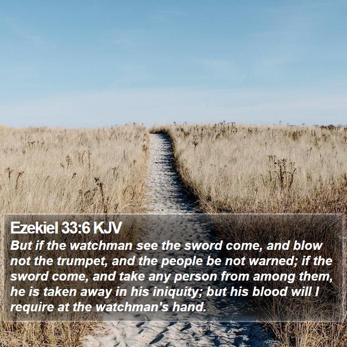 Ezekiel 33:6 KJV Bible Study