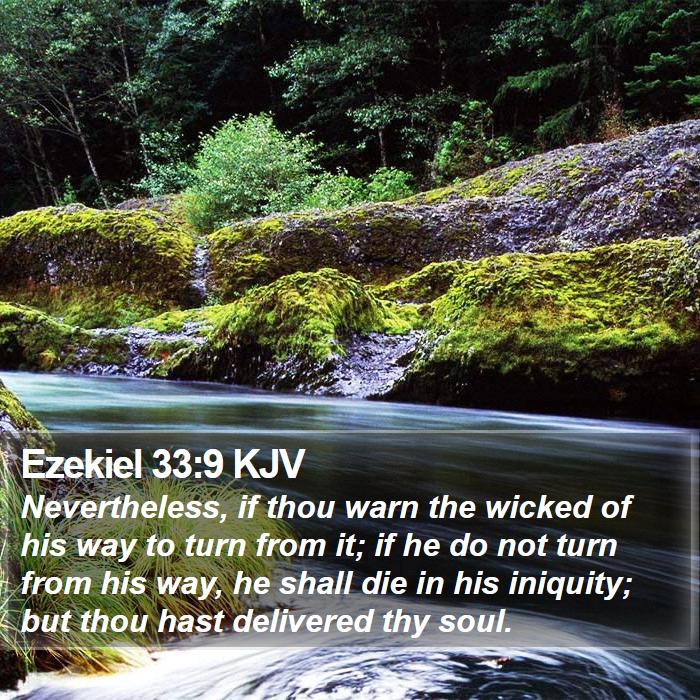 Ezekiel 33:9 KJV Bible Study