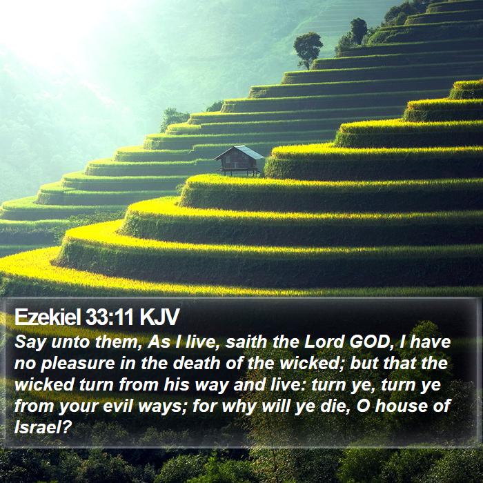 Ezekiel 33:11 KJV Bible Study