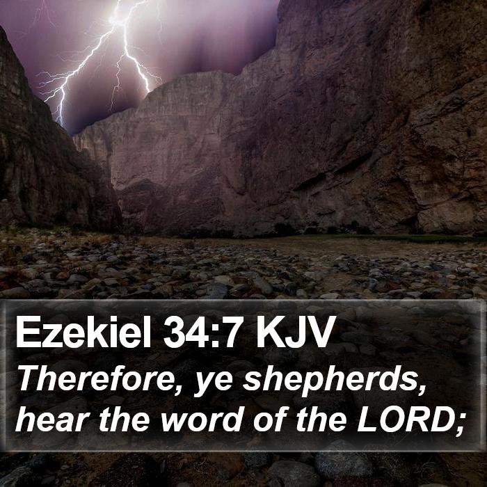 Ezekiel 34:7 KJV Bible Study