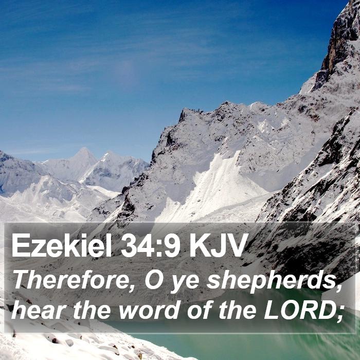 Ezekiel 34:9 KJV Bible Study