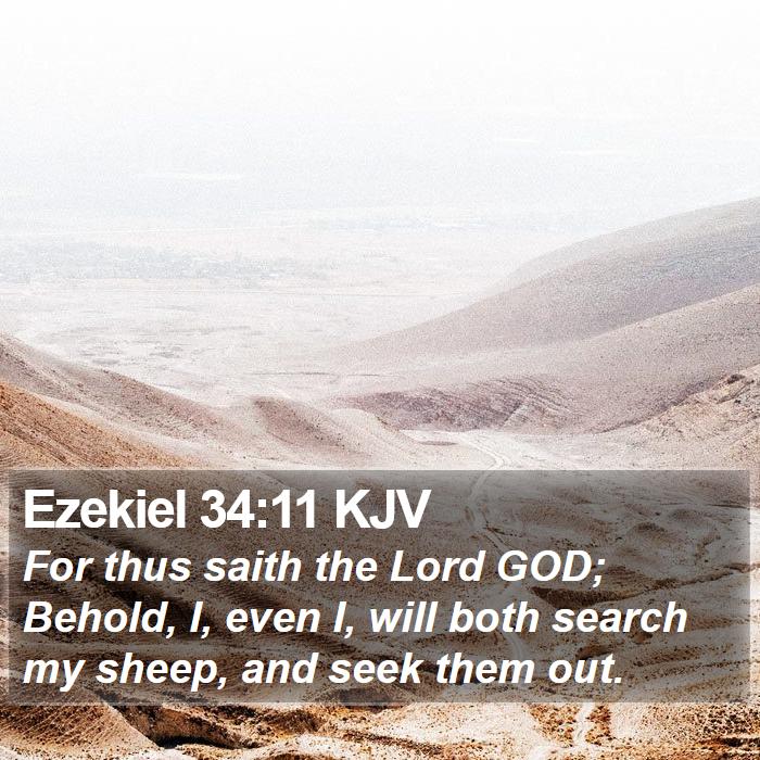 Ezekiel 34:11 KJV Bible Study