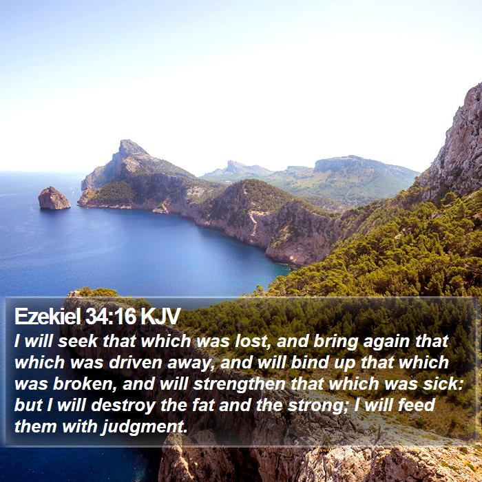 Ezekiel 34:16 KJV Bible Study