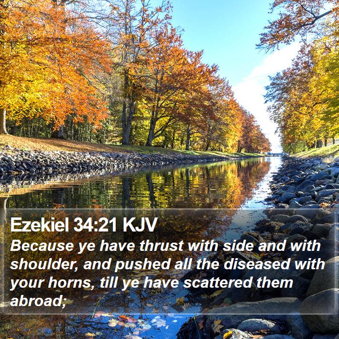 Ezekiel 34:21 KJV Bible Study