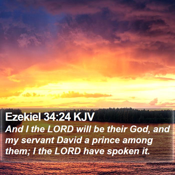 Ezekiel 34:24 KJV Bible Study