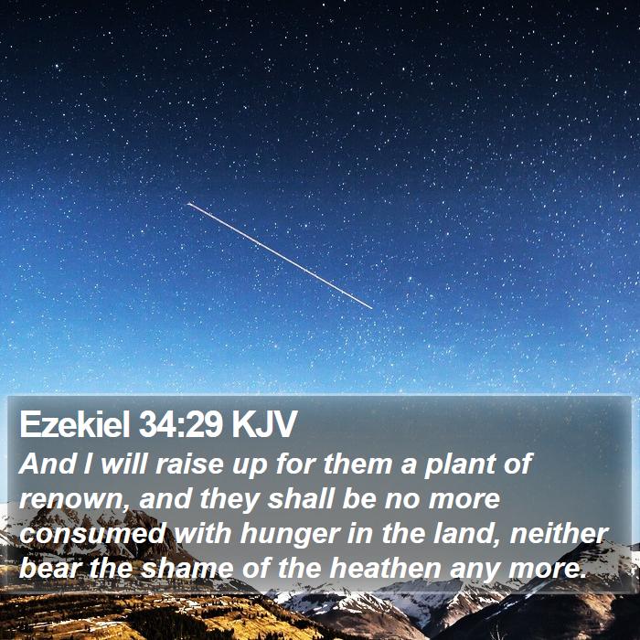 Ezekiel 34:29 KJV Bible Study