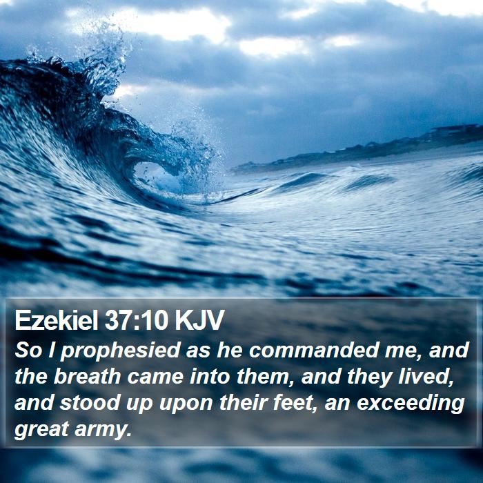 Ezekiel 37:10 KJV Bible Study