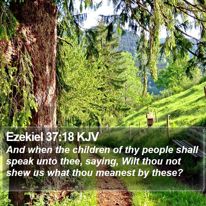 Ezekiel 37:18 KJV Bible Study