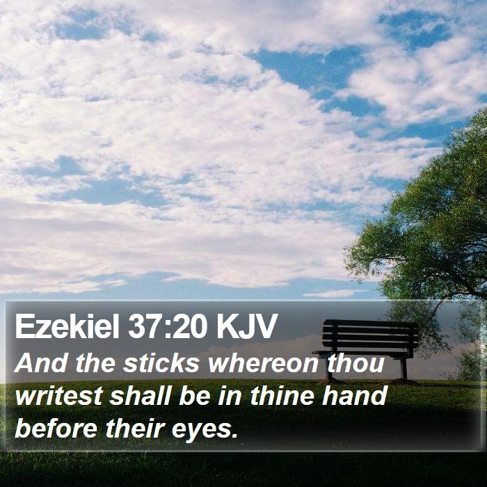 Ezekiel 37:20 KJV Bible Study